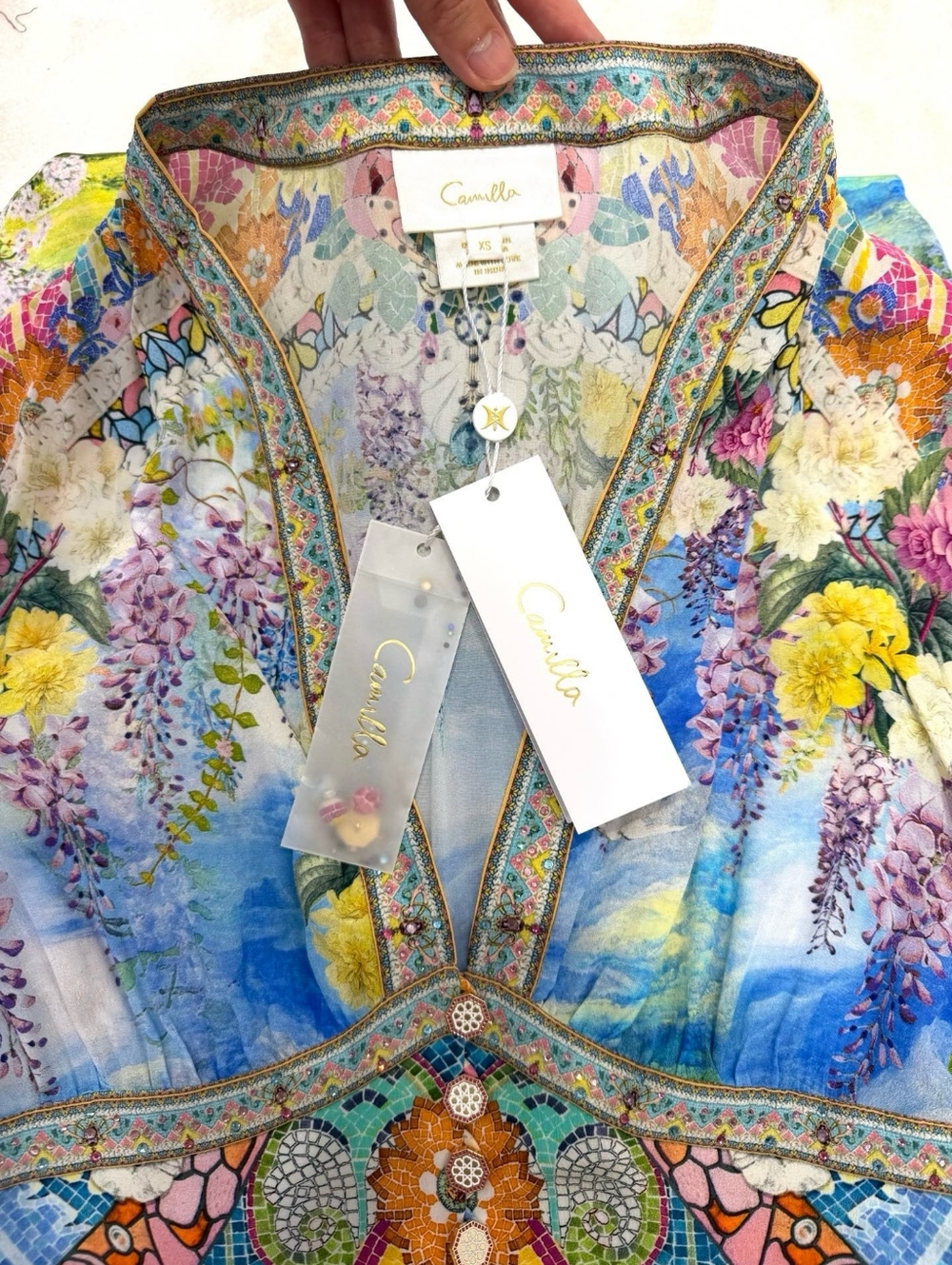 Camilla kimono sleeve dress with shirring detail - Picture 15 of 15